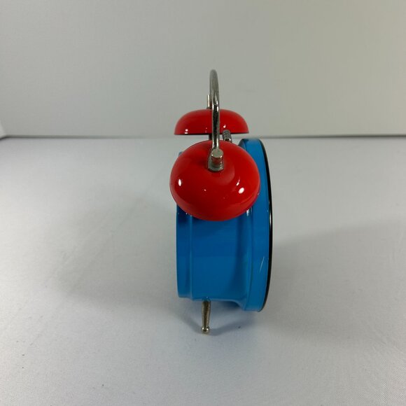 Vintage Thomas & Friends Alarm Clock Train Tank Engine Works Blue Red Twin Bell - Picture 2 of 10